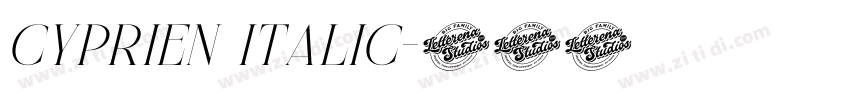 Cyprien Italic字体转换 Cyprien Italic字体转换